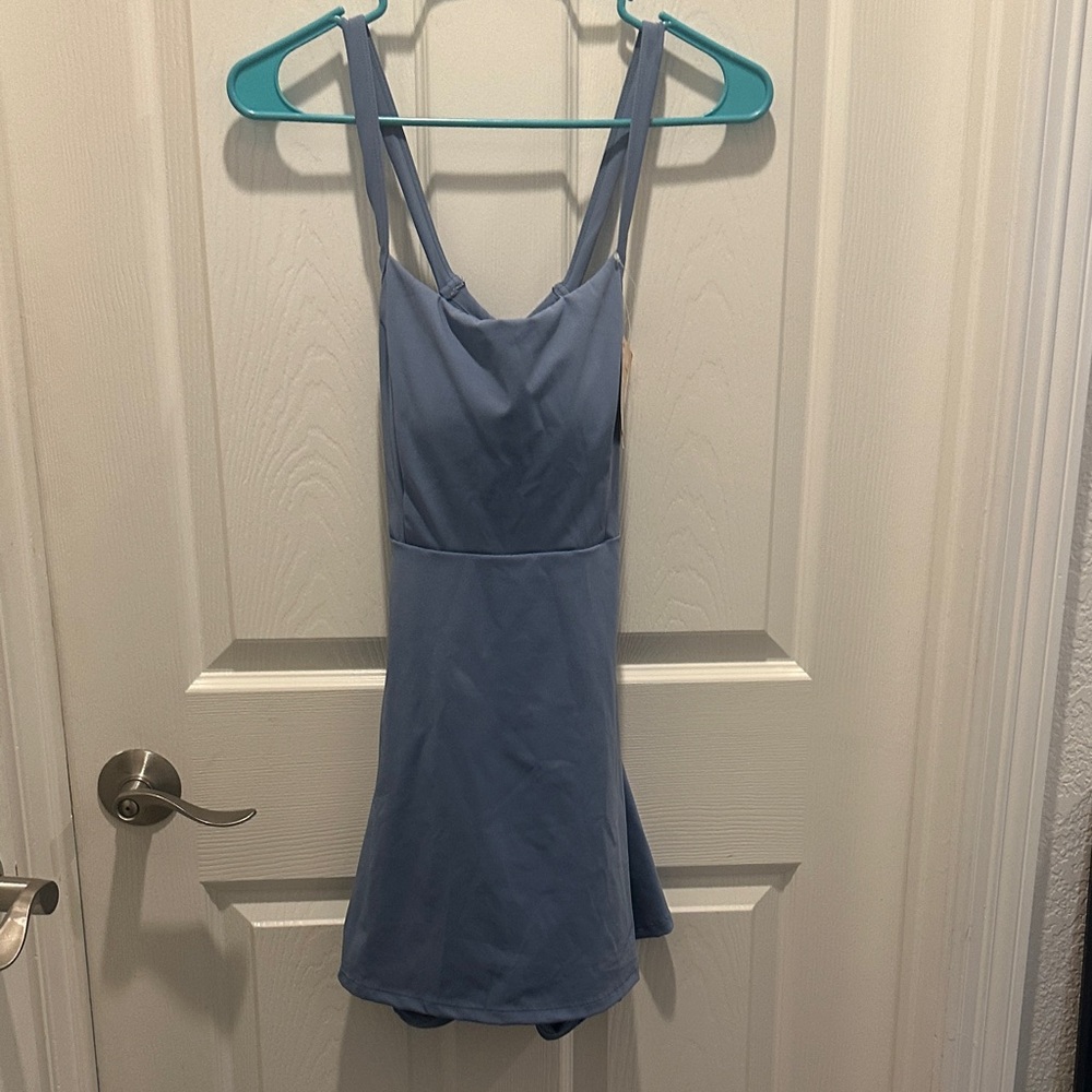 Blue Mini Dress popilush activewear